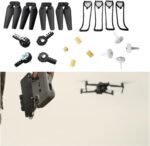 Oshhni RC Quadcopter Spare Parts, RC Drone Motor, Gear Motors, Repair Parts, Propeller Guard for Accessories - Image 3