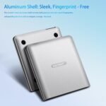 External Aluminum Blu Ray Drive, Compatible with 25G Bluray Discs Read/Write Discs, USB 3.0 and Type C, Portable CD Writer 3D Blu-Ray BD for Laptop - Image 3