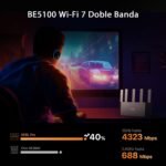[New] Tenda RE6L Pro – WiFi 7 BE5100 Dual-Band Router, WiFi Mesh, 1x2.5Gbps+3X Gigabit WAN/LAN Ports, 5 Vertical Antennas, Multilink Operation(MLO), 4K-QAM, VR/AR Gaming, NFC, VPN - Image 4