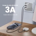 RAMPOW USB C Cable Fast Charging 4Pack, USB C to USB A Cable 1m+1m, USB C to USB C Cable 1m+1m 60W - Image 6