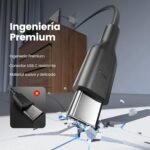 RAMPOW USB C Cable Fast Charging 4Pack, USB C to USB A Cable 1m+1m, USB C to USB C Cable 1m+1m 60W - Image 7