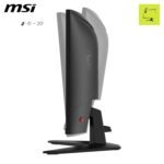 MSI mag 275CQF E18, 27 Fulgas, WQHD,2560x1440, 1500R, Gaming Monitor, Rapid VA, 180Hz, 0.5ms, HDR Ready, Eye Care, HDMI 2.0b,DP 1.4a, Frameless, Adjustable Tilt, VESA Support, Black - Image 4