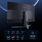 KOORUI Curved Gaming Monitor 31.5" Ultrawide, QHD 2560x1440, 170HZ, 1500R, 1ms, VA 3000:1, DCI-P3 90%, Adaptive Sync, 2xHDMI 2.0, DP 1.2, VESA 75x75mm, Eye Care, HDR10 - Imagen 3