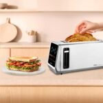 Ufesa One Touch Duo Plus, Digital Toaster 1400W, 2 Slots, LED Display, 6 Levels, Pan Functions, Bagel, Muffin, Waffle, Reheat, Defrost, Memory, Crumb Tray - Imagen 5