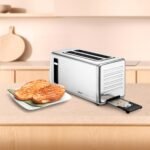 Ufesa One Touch Duo Plus, Digital Toaster 1400W, 2 Slots, LED Display, 6 Levels, Pan Functions, Bagel, Muffin, Waffle, Reheat, Defrost, Memory, Crumb Tray - Imagen 8