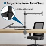 BONTEC Monitor and Laptop Stand for 13-27 Inch LED LCD Screens and Laptop up to 17 Inches, Monitor Stand with Tilt and Swivel Tray, MAX VESA 75/100 mm - Imagen 7
