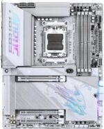 GIGABYTE X870E AORUS Pro X3D Ice Placa Base – Compatible con procesadores AMD Ryzen 9000, VRM Digital de 18+2+2 Fases, hasta 9000 Hz DDR5 (OC), 2 x PCIe 5.0 + 2 x PCIe 4.0, Wi-Fi 7, LAN 5 GbE, USB 4 - Image 3