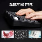 EPOMAKER TH99 Tri-Mode Mechanical Gaming Keyboard, Customizable and Hot-Swappable with Numeric Keypad, Gasket and RGB, Creamy Sound, for PC/Mac/Office/Gaming (Black, Creamy Jade) - Imagen 5