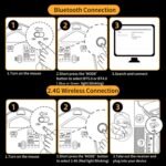 Bluetooth Mouse, [Upgraded] Wireless Mouse (BT 5.0/4.0+2.4G Hz), Rechargeable Computer Mouse with Visible Battery Level, 4 DPI Adjustable, Laptop PC Mouse for MacBook Chromebook, Black - Image 4