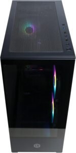 CYBERPOWERPC Wyvern Gaming PC - AMD Ryzen 7 5700X, Nvidia RTX 5060 8GB, 16GB RAM, 1TB NVMe SSD, 650W 80+ PSU, Wi-Fi, Windows 11, Prism Panoramic RGB Black - Imagen 4