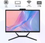 STGsivir All in One PC, Desktop Computer, Ecran 21.5", Core i5 up to 3.6 GHz, RAM 16 GB, SSD 1 TB, WiFi, BlueTBoth 5.0, Windows11 Pro, Black - Image 3