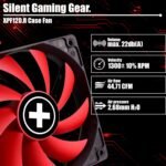 Xilence XPF120.R Case Fan 120 mm 3 Pin Red and Black - Imagen 3