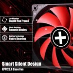 Xilence XPF120.R Case Fan 120 mm 3 Pin Red and Black - Imagen 4