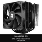 TR Peerless Assassin TL-C12C 120 SE Black, 6 Heat Pipelines, 2 PWM Fans, 155mm CPU Cooling, AM4/AM5 and Intel LGA 1851/1700/1150/1151/1200 (PA120SE BLACK) - Imagen 4