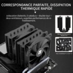 TR Peerless Assassin TL-C12C 120 SE Black, 6 Heat Pipelines, 2 PWM Fans, 155mm CPU Cooling, AM4/AM5 and Intel LGA 1851/1700/1150/1151/1200 (PA120SE BLACK) - Imagen 5