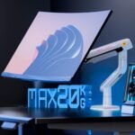 Brazo de Monitor para Monitores Ultraanchos de 32 a 60 Pulgadas, RGB Soporte de Monitor Carga de hasta 20 kg, VESA 75/100 mm - Imagen 4