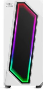 Spirit Of Gamer - Infinity Artic | White RGB Mid ATX Gaming PC Case | Empty Gaming PC Tower with Tempered Glass Sidewall | ATX, mATX, ITX Compatible | 2 PC Fans - Imagen 4