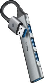 NGS IHUB4 Micro 4-Port USB Hub (1x 3.2 Gen1, 3X 2.0), High Speed 5Gbps, Compatible with PC and Mac, Plug & Play, Compact Design, 100mm Cable - Imagen 6