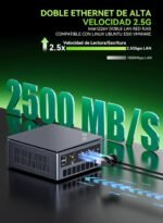 GMKtec Mini PC, AMD Ryzen 7 Pro 6850U (8C/16T, up to 4.7GHz), M7 Ultra 32GB DDR5 RAM 512GB M.2 SSD, Mini Gaming PC with AMD Radeon 680M, OCuLink Port, Dual LAN 2.5G, USB4, HDMI 2.1, USB-C - Imagen 5