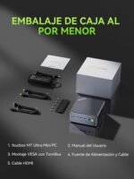 GMKtec Mini PC, AMD Ryzen 7 Pro 6850U (8C/16T, up to 4.7GHz), M7 Ultra 32GB DDR5 RAM 512GB M.2 SSD, Mini Gaming PC with AMD Radeon 680M, OCuLink Port, Dual LAN 2.5G, USB4, HDMI 2.1, USB-C - Imagen 9