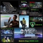 HOTWAV R9 Ultra 5G Tablet Rugerized, 24GB + 512GB/TF 2TB Tablets, 2K 11 Inches, Android 15, 20080mAh 20W, 64MP + 16MP + 20MP Camera, Dual SIM 5G/GPS/OTG/ IP68 & IP69K with Stand and Stylus - Imagen 3