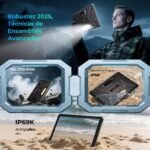 HOTWAV R9 Ultra 5G Tablet Rugerized, 24GB + 512GB/TF 2TB Tablets, 2K 11 Inches, Android 15, 20080mAh 20W, 64MP + 16MP + 20MP Camera, Dual SIM 5G/GPS/OTG/ IP68 & IP69K with Stand and Stylus - Imagen 9