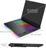 HP OMEN MAX 16-ak0007ns – Gaming Laptop 16" 2.5K WQXGA (Ryzen AI 9 HX 375, 32GB RAM, 1TB, NVIDIA GeForce RTX 5070 TI, Windows 11) Black – Spanish QWERTY Keyboard - Imagen 3