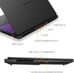 HP OMEN MAX 16-ak0007ns – Gaming Laptop 16" 2.5K WQXGA (Ryzen AI 9 HX 375, 32GB RAM, 1TB, NVIDIA GeForce RTX 5070 TI, Windows 11) Black – Spanish QWERTY Keyboard - Imagen 4