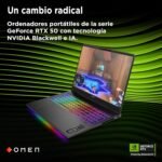 HP OMEN MAX 16-ak0007ns – Gaming Laptop 16" 2.5K WQXGA (Ryzen AI 9 HX 375, 32GB RAM, 1TB, NVIDIA GeForce RTX 5070 TI, Windows 11) Black – Spanish QWERTY Keyboard - Imagen 6
