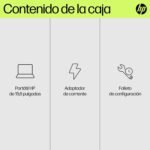 HP 15-fc0241ns - 15.6" FHD Laptop (AMD Ryzen 5-7520U, 16GB RAM, 1TB SSD, AMD Radeon Graphics, Windows 11) Silver and Blue - Spanish QWERTY Keyboard - Imagen 9
