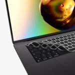 kwmobile Protector Compatible with Apple Macbook Pro 16.2 2024 M4 A3403 / A3186 - Russian QWERTY Keyboard Cover - Black - Imagen 5