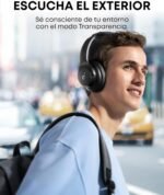 Soundcore Q20i Wireless Bluetooth Headphones with Hybrid Active Noise Cancelling by Anker, 40 Hour ANC Playback, Hi-Res Audio, Customization via App, Transparency Mode, Deep Bass - Imagen 5