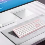 LeadsaiL Wireless Keyboard Pink QWERTY Spanish Keyboard USB Ergonomic Full Size Wireless Numeric Keypad, 12 Multimedia Shortcuts for Windows Mac PC Laptop - Image 8