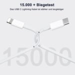iPhone Charger 20W Fast Charging with 2m iPhone Cable Charger for iPhone 14/14 Plus/ 14 Pro/ 14 Pro MAX/ 13/12/ 11/ X/ 8/7 - Image 4