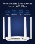 Cudy WR3000E AX3000 Wi-Fi 6 Gigabit Dual-Band Mesh Router, MU-MIMO, OFDMA, WireGuard, OpenVPN, WPA3, Support Mesh Cudy and APP - Imagen 5
