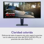 Alienware 34 Gaming Monitor - AW3425DW, WQHD (3440x1440), 21:9 1800R Curved, 240Hz, QD OLED, 0.03ms, NVIDIA G-Sync Compatible, AMD FreeSync Premium Pro, HDR True Black 400, USB-C, - Imagen 7