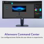 Alienware 34 Gaming Monitor - AW3425DW, WQHD (3440x1440), 21:9 1800R Curved, 240Hz, QD OLED, 0.03ms, NVIDIA G-Sync Compatible, AMD FreeSync Premium Pro, HDR True Black 400, USB-C, - Imagen 9