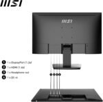 MSI Pro MP243X Professional Monitor, 23.8' FHD, 1920 x 1080, 100 Hz, IPS, Flat, Anti-Glare, 16:9, 300 nits, Black - Image 6