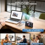 Digital Photo Camera 4K, 56MP Photo Camera with 180° Flip 3.0" Screen, JDZ 16X Digital Zoom Camera, Compact Cameras with 32GB Card for Beginners and Teens (Black) - Image 6