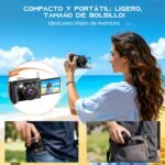 Digital Photo Camera 4K, 56MP Photo Camera with 180° Flip 3.0" Screen, JDZ 16X Digital Zoom Camera, Compact Cameras with 32GB Card for Beginners and Teens (Black) - Image 9