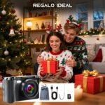 Digital Photo Camera 4K, 56MP Photo Camera with 180° Flip 3.0" Screen, JDZ 16X Digital Zoom Camera, Compact Cameras with 32GB Card for Beginners and Teens (Black) - Image 10