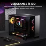 Corsair Vengeance i5100 Gaming PC - Intel Core i9-14900KF Liquid Cooled CPU - NVIDIA GeForce RTX 5080 GPU - Dominator Titanium RGB DDR5 32GB Memory - 2TB M.2 SSD - Black - Image 3