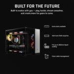 Corsair Vengeance i5100 Gaming PC - Intel Core i9-14900KF Liquid Cooled CPU - NVIDIA GeForce RTX 5080 GPU - Dominator Titanium RGB DDR5 32GB Memory - 2TB M.2 SSD - Black - Image 7