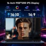 16 Inch Laptop RAM 16GB SSD 1TB, Processor N150 (1.2 to 3.6GHz) Laptop, Laptop PC, Notebook, Laptop, 6000Mah/Full Backlit Keyboard/1920x1200P/Webcam - Image 6