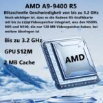 16" Laptop Notebook with 8GB DDR and 256GB SSD, Expandable to 1TB.Pentium Quad-Core Processor up to 3.2GHz, 9000mAh Battery.Mini HDMI Interface.Dual Band WiFi - Image 3