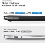 Spigen Thin Fit Compatible with MacBook Air 13 Inch Case A2337 M1/A2179/A1932 (2020/2019/2018) - Black - Imagen 3