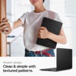 Spigen Thin Fit Compatible with MacBook Air 13 Inch Case A2337 M1/A2179/A1932 (2020/2019/2018) - Black - Imagen 4