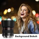 f1.8 85mm Vertical Lens - Z-Mount Manual Focus Lens for Nikon Z9 Z8 Z7 Z7II Z6 Z6II Z5 Z30 Z50 Zf Zfc Mirrorless Camera - Imagen 5