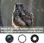 f1.8 85mm Vertical Lens - Z-Mount Manual Focus Lens for Nikon Z9 Z8 Z7 Z7II Z6 Z6II Z5 Z30 Z50 Zf Zfc Mirrorless Camera - Imagen 6