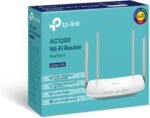 TP-Link Archer C50 Dual Band WiFi Router, 1200Mbps, 2.4GHz 300Mbps and 5GHz at 867Mbps, 4 External Antennas, Fast Ethernet, 100Mbps Port, White - Imagen 4